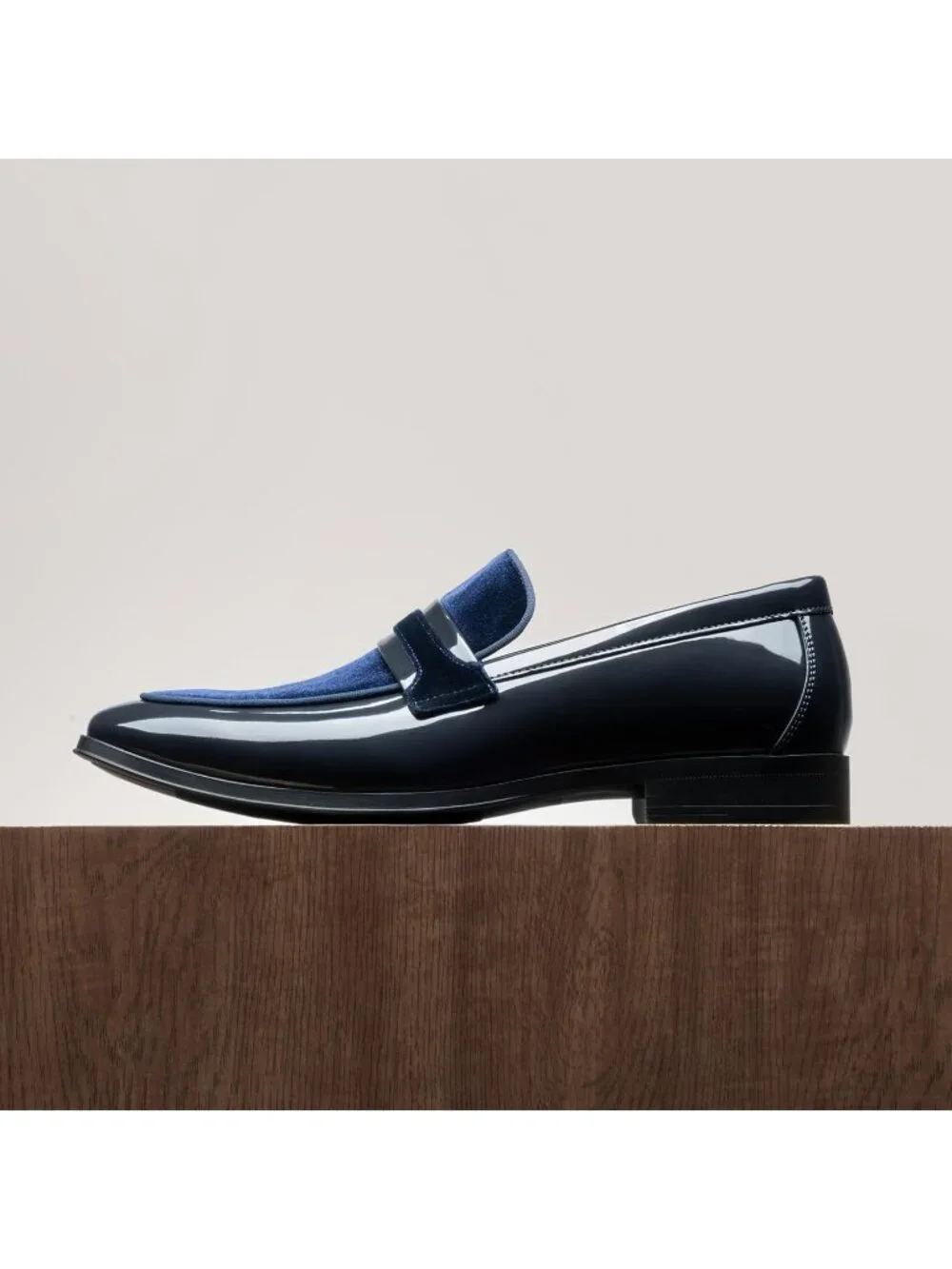 Men's Blue Velvet Tuxedo Loafers Slip On Wedding Formal Dress Causal Shoes